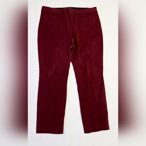 Banana Republic Women's Pants Red Size 12 Jackson Fit Ankle Cotton Blend